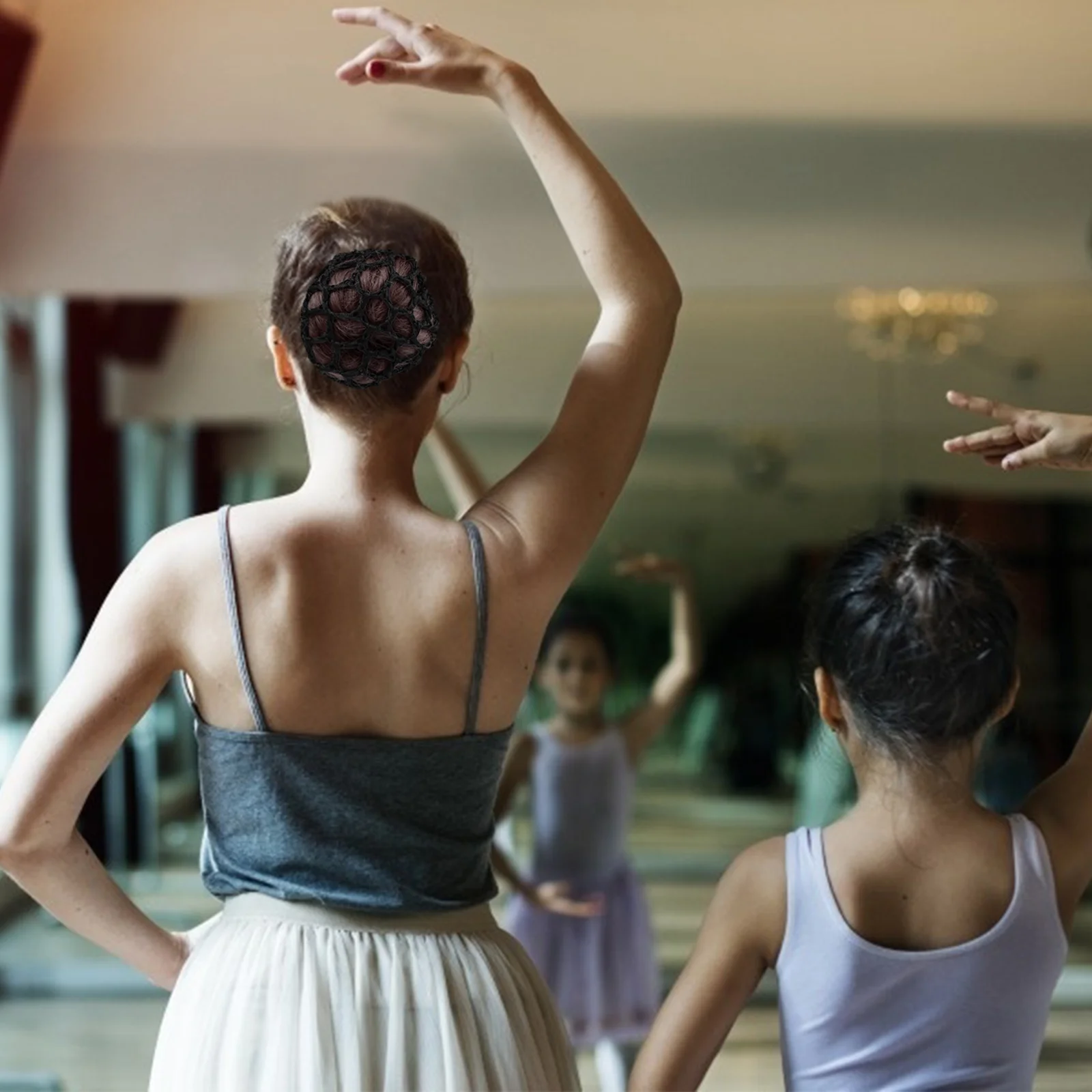 

8 шт., эластичная сетка для волос, аксессуары, стильный формальный вид, любой случай, танцовщица, головные уборы, женский снуд, сетка для волос, сетка для волос в виде булочки