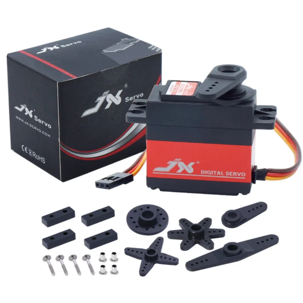 4PCS JX PDI-6221MG 메탈 기어 20kg RC 서보 암 대형 토크 디지털 코어리스 서보 (RC 자동차 크롤러 RC 보트 헬리콥터 모델용)