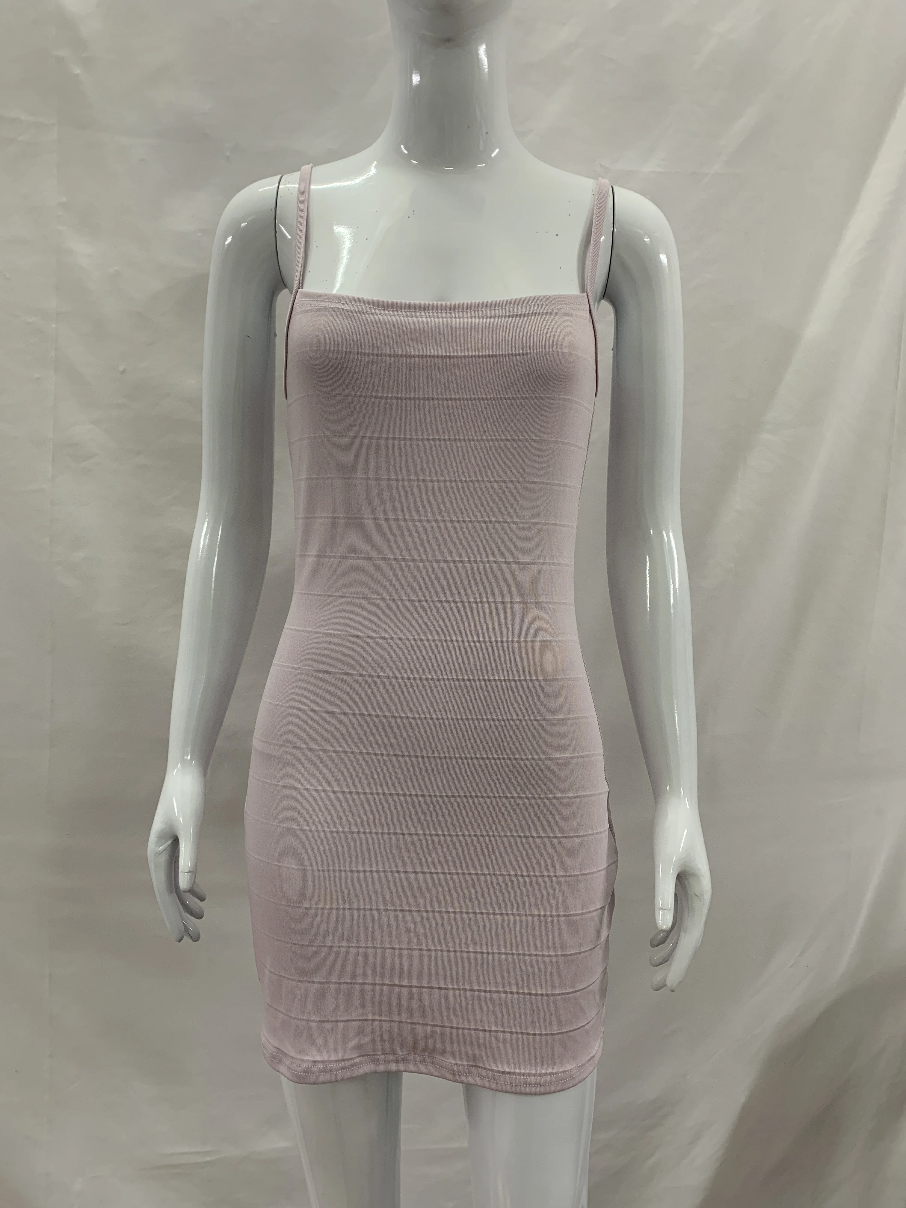 Y2K Spice Girl Sexy Figurbetontes Trägerkleid für Damen mit Bandage-Design und Taillenschnürung, kurzer Hüftrock im Spice Girl-Stil. – Detail 11