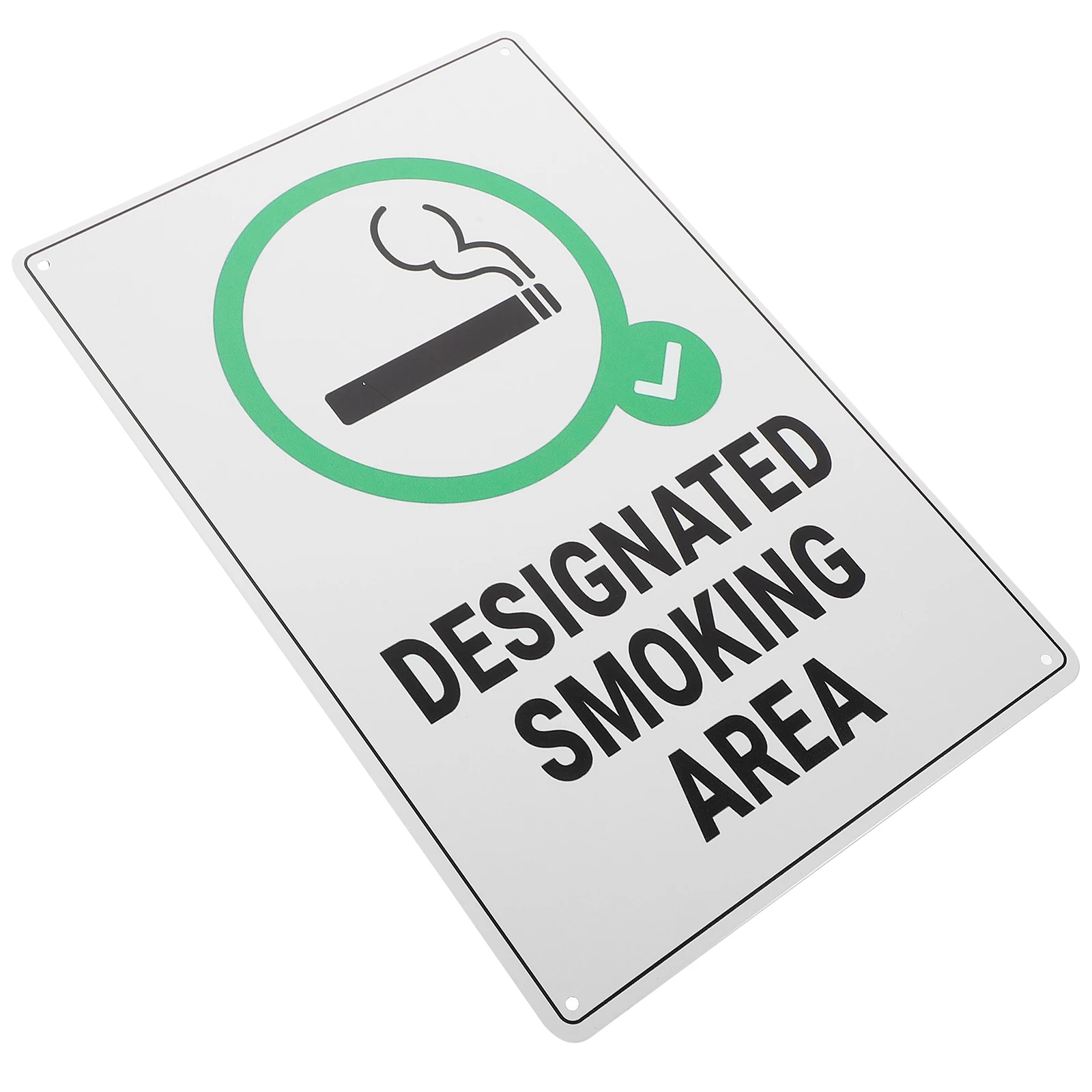 

Smoking Area Wall Plate Iron Material Durable Sturdy Practical Public Smoking Signboard for Home Office Lounge