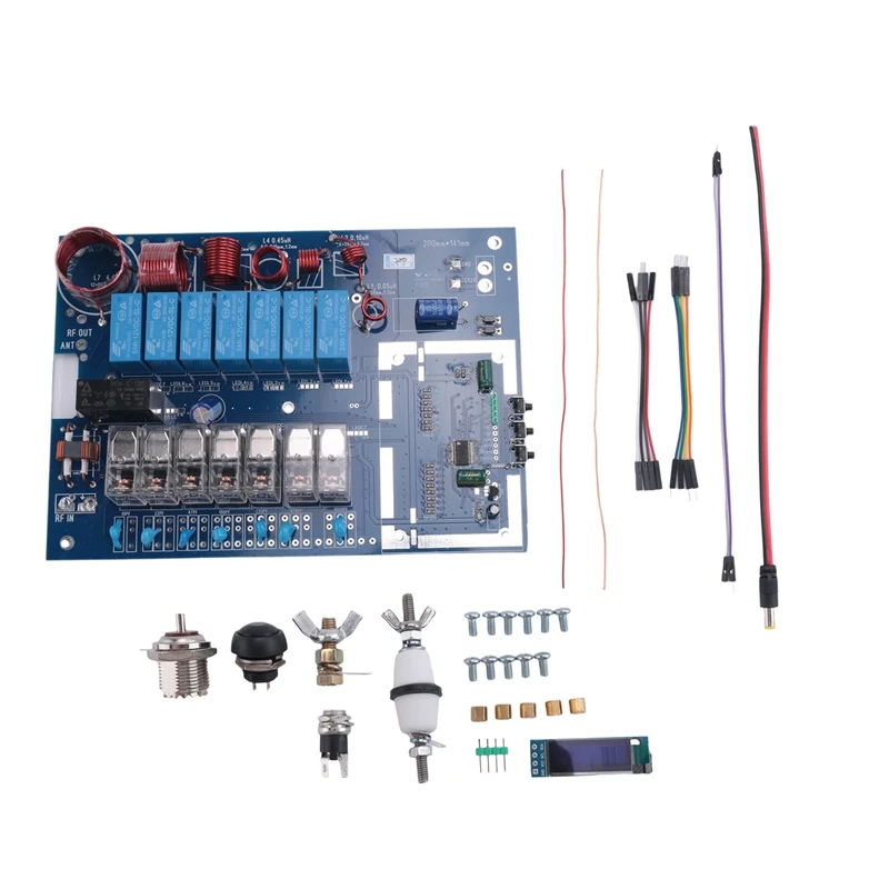 

【Must-Haves】New Soldered ATU-200 200W 1.9-54Mhz Automatic Antenna Tuner 0.91Inch OLED Update Of ATU-100