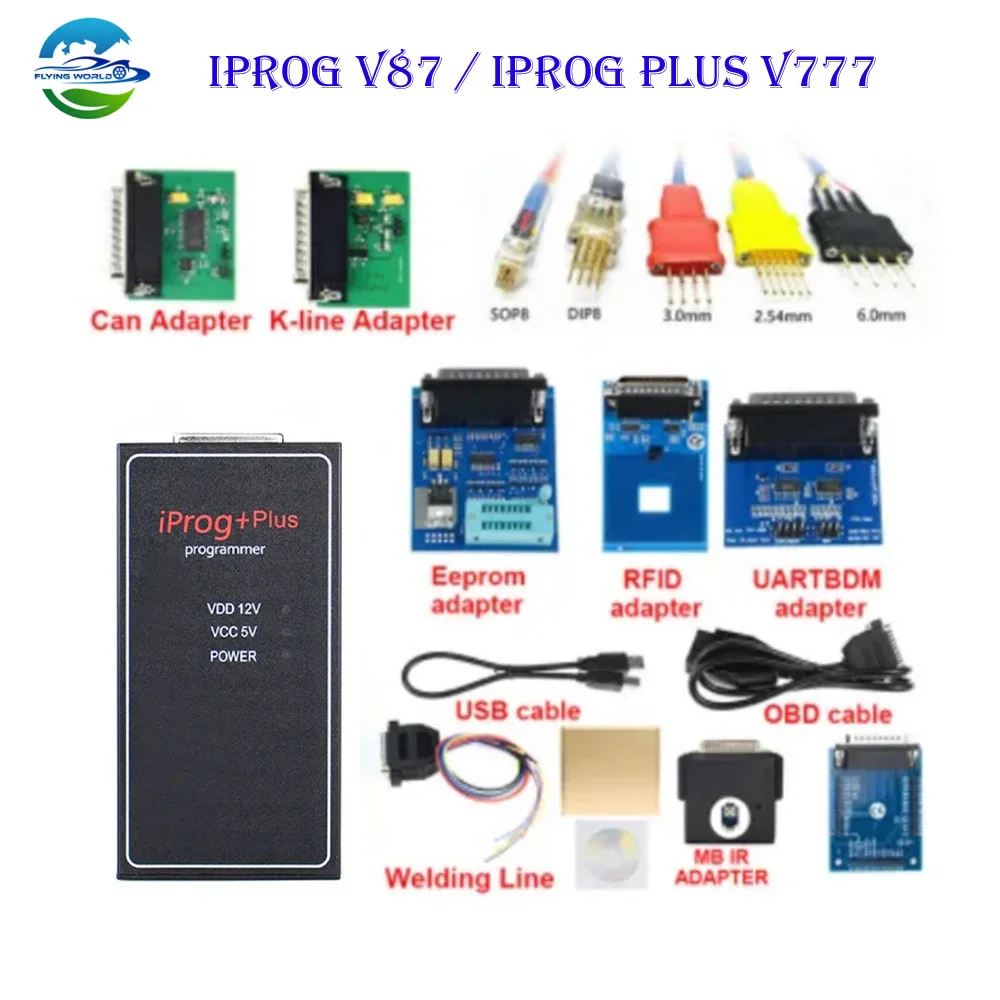 New V87 IPROG PRO Till 2019 Cars IMMO Key Programmer IPROG+ PLUS  V777 Airbag Reset ECU Diagnostic Tool