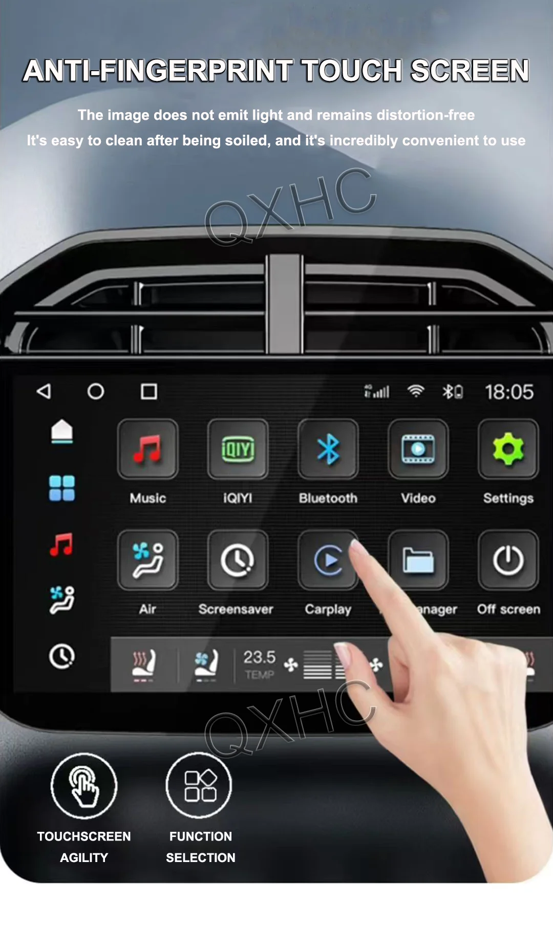 Digital AC Control Panel Car Multimedia Player Rear Air Conditioner Climate Board For Porsche Macan 2014-2016  2017-2026