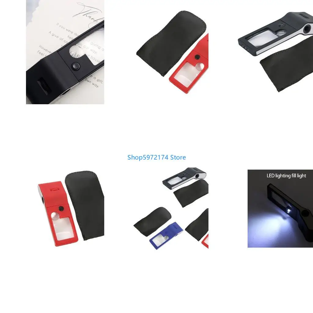 Y3NB Lens Inspection Magnifier Handheld Magnifier with Light for Reading