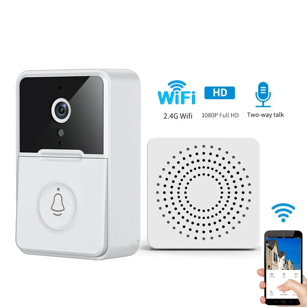 WIFI Video Doorbell Camera Wireless Home Security HD Door Bell Two Way Intercom Voice Change For Home