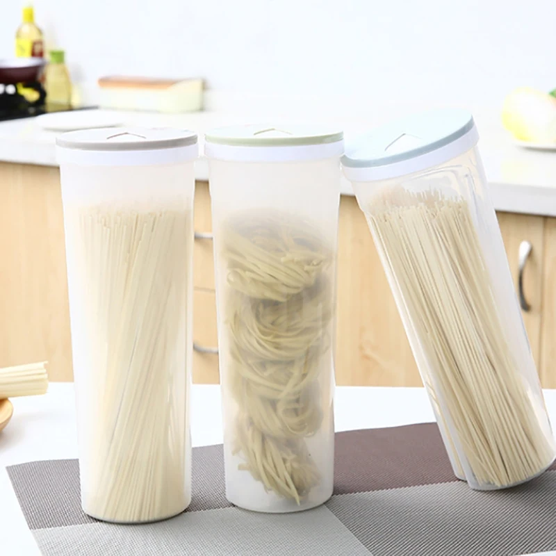 Food Storage Box Sealed Containers Leakproof Storage Box Crisper For Cereal Spaghetti Noodle Pasta Grain Kitchen Organizer