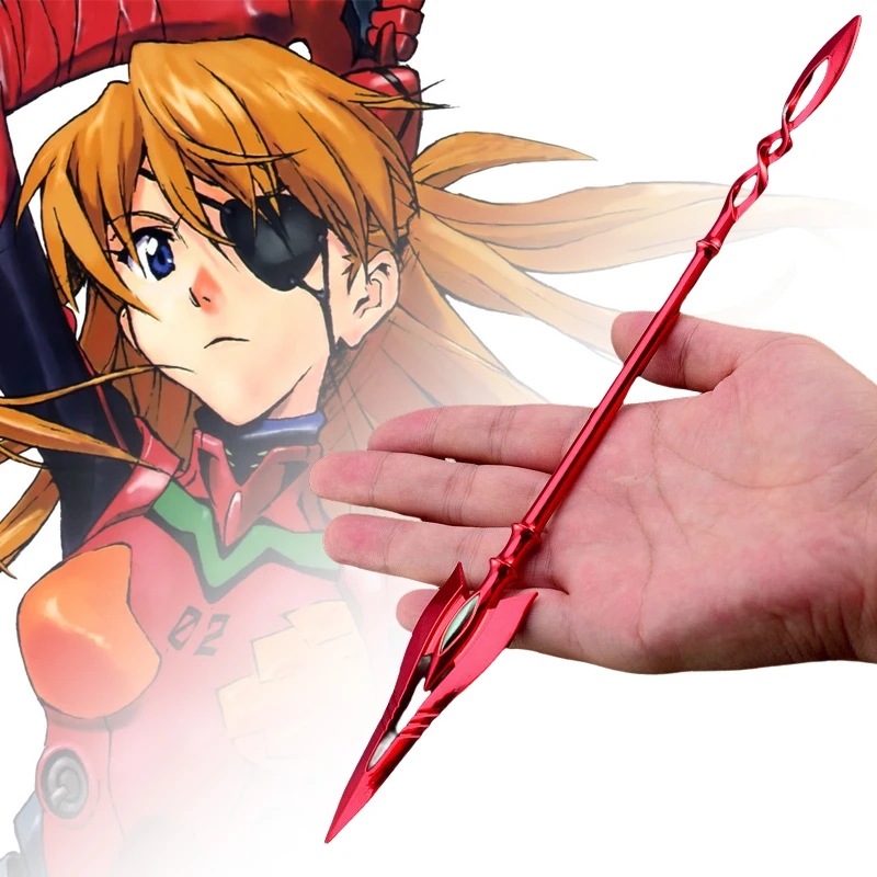 EVA Spear of Longinus Katana Meatal Mini Asuka Evangelion-01 Weapon Anime Peripheral Real Japanese Sword Weapon Kid Toy Gift