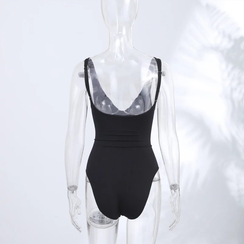 Corsé Ajustado Sexy para Mujer, Body con Cuello en V Profundo, Cremalleras, Sin Mangas, Ropa Interior Reductora, Nuevo Modelo 2026, Mono sin Espalda