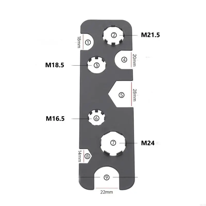 

Compact Aerator Key Removal Tool Quick Release Faucet Aerator Wrench Universal Designs for Multiple Thread Types M89B