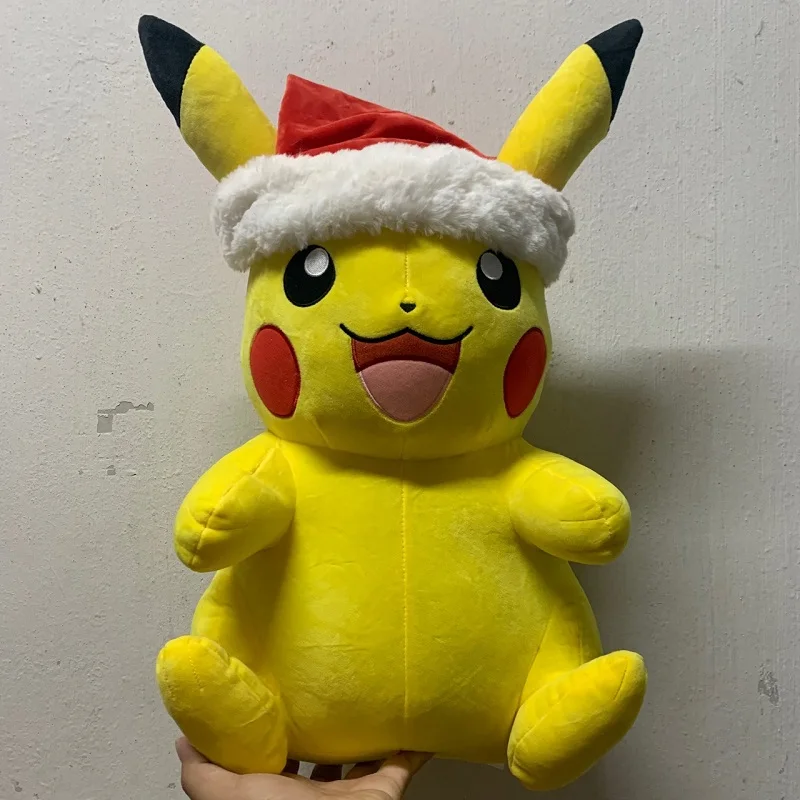 

50cm Pokemon Pikachu Plush Toy Stuffed Anime Cartoon Giant Christmas Restrictions Pikachu Doll Soft Pillow Kids Christmas Gifts