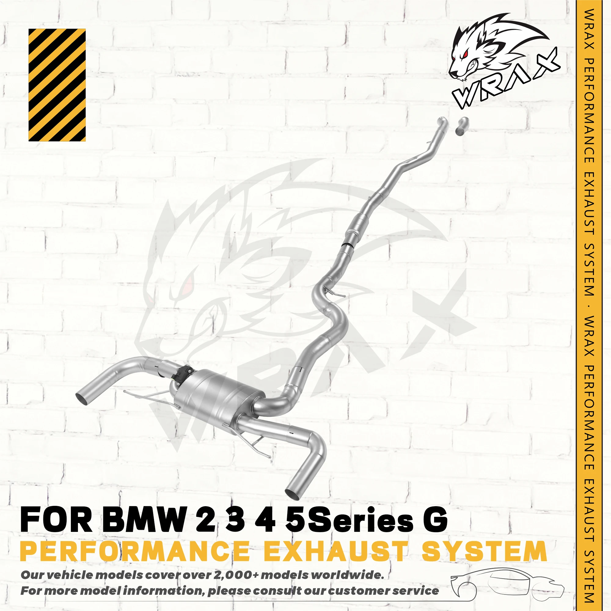 

WRAX Catback For BMW 2 3 4 5Series G Stainless Steel Performance Exhaust System Muffler With Valve