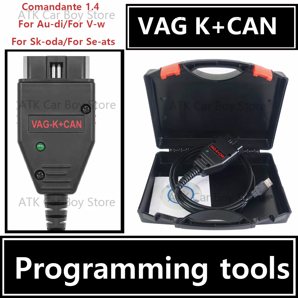 VAG K-CAN Commander 1.4 For Au-di/For V-w/For Sko-da/For Se-at Cars Diagnosis Programming Tool Odometer Calibration Programming