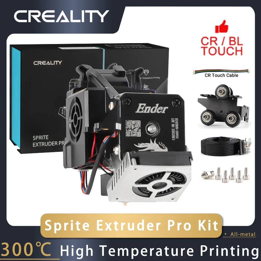 

Creality Sprite Extruder Pro Kit 300℃ or 260℃ Single Extruder High Temperature Printing Convenient Retrofit Upgraded Performance