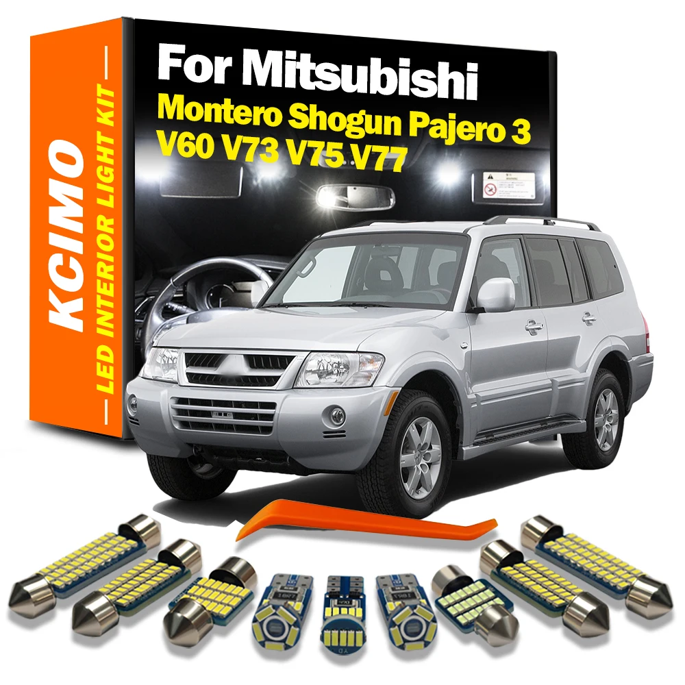 

Kcimo 8Pcs Canbus Car LED Interior Light Kit For Mitsubishi Montero Shogun Pajero 3 V60 V73 V75 V77 2000 2001 2002 2004-2006