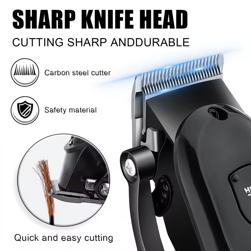 hiena Hair Clipper Kit for Men Electric Shaver Hair Trimmer Professional Cutting Machine Hair Trimmer with LCD Digital Display - Image 6