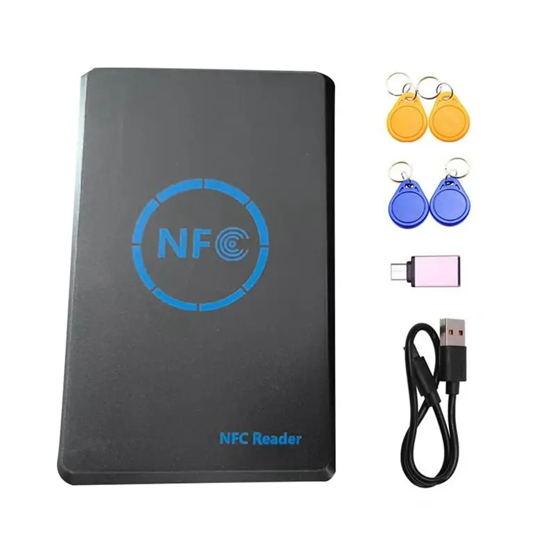 125k-1356m-hid-5バンド-スマートチップリーダー-ライター-2x-cuid-uid-キーチェーンタグコピーデュプリケーター-クローンid-icキーチェーンキー-b12b
