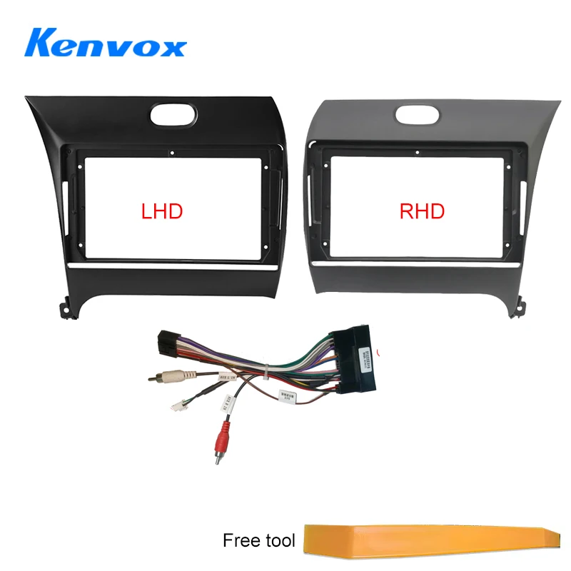 KENVOX 9 Inch Car Fascia Frame Adapter Android Radio Audio Dash Fitting Panel Kit For Kia K3 Cerato Forte 2013-2018