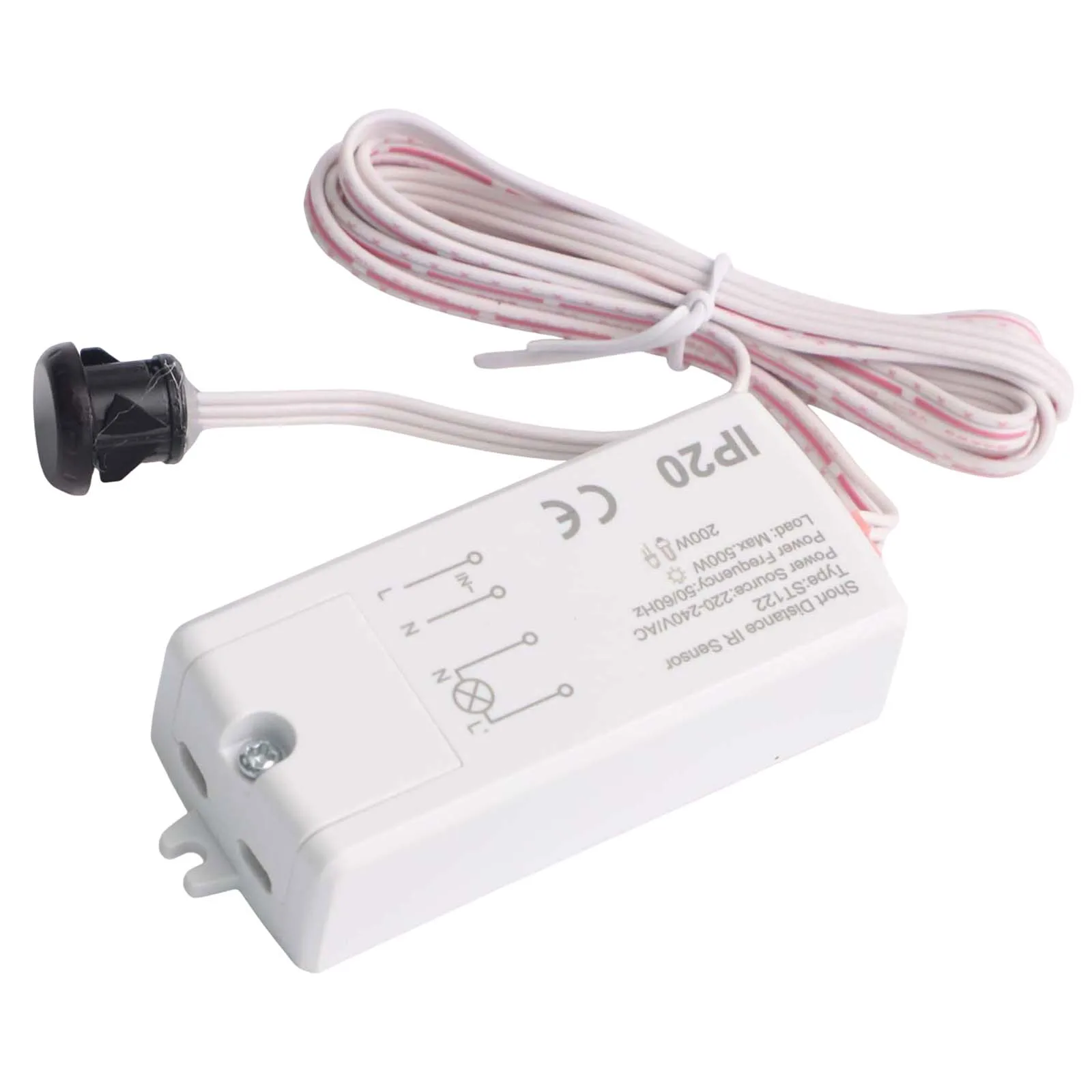Home Lighting Controller Proximity Sensor White Infrared Switch Compact And Lightweight Design For Modern Furniture