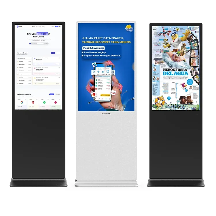 

75 "43" 55-дюймовый внутренний интерактивный сенсорный экран ЖК-экраны для наружной рекламы тотемный киоск дисплей цифровые вывески и дисплеи