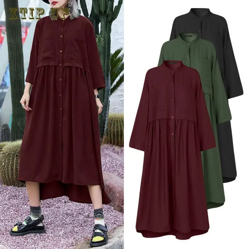 

Women's Moroccan Kaftan Loose Waist Cardigan Long Dress, Spring and Autumn Muslim Fashion, Temperament Commuter, High Abaya, New