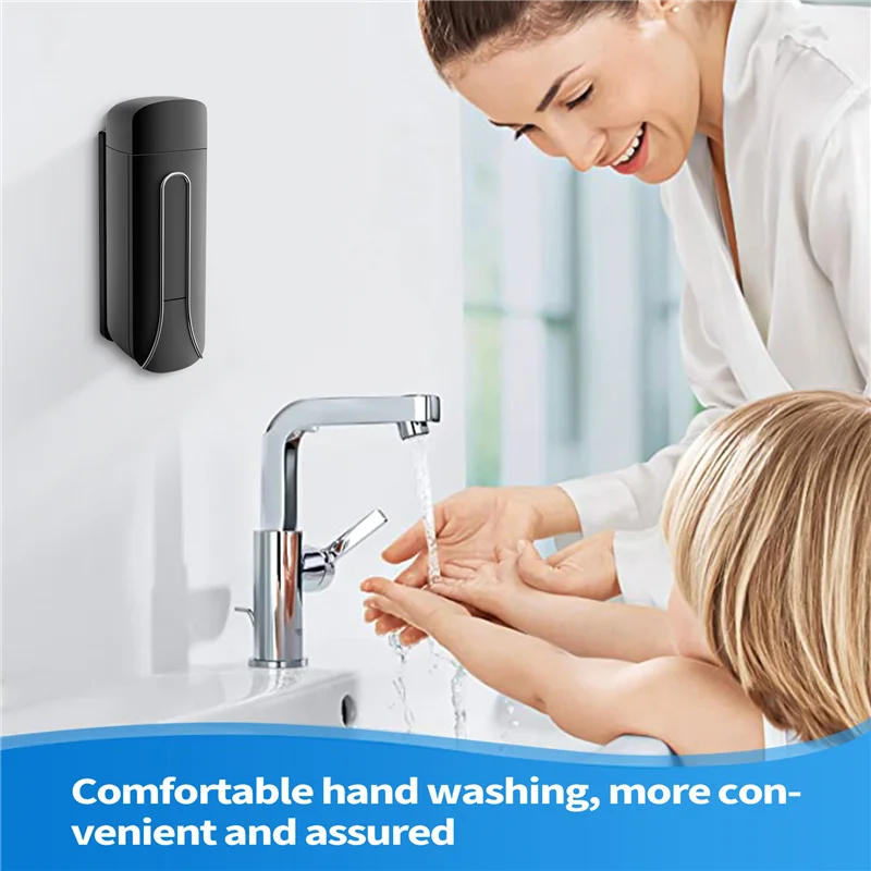 

2 шт. настенный пластиковый дозатор жидкого мыла для ванной комнаты 350 мл гель для душа моющее средство бутылка шампуня для кухни отеля