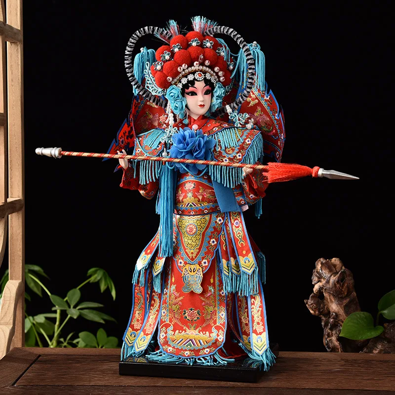 Zijden Beeldjes Met Chinese Kenmerken Traditionele Chinese Operakarakter Ornamenten Beijing Opera Poppen