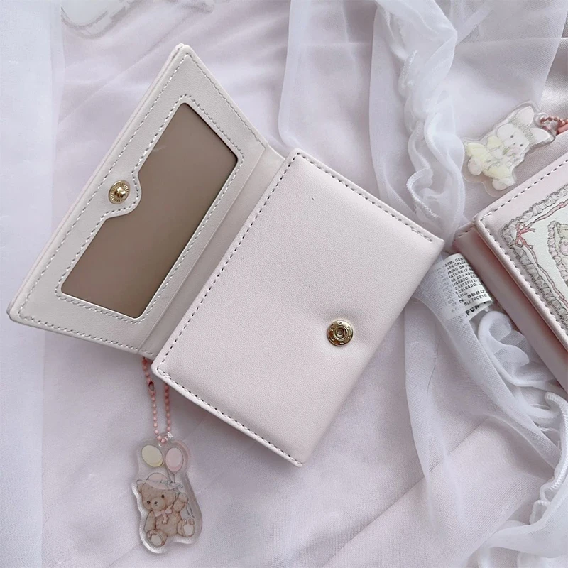 Women\'s Short Cute Small Wallet Coin Wallet Magnetic Buckle Zero Wallet