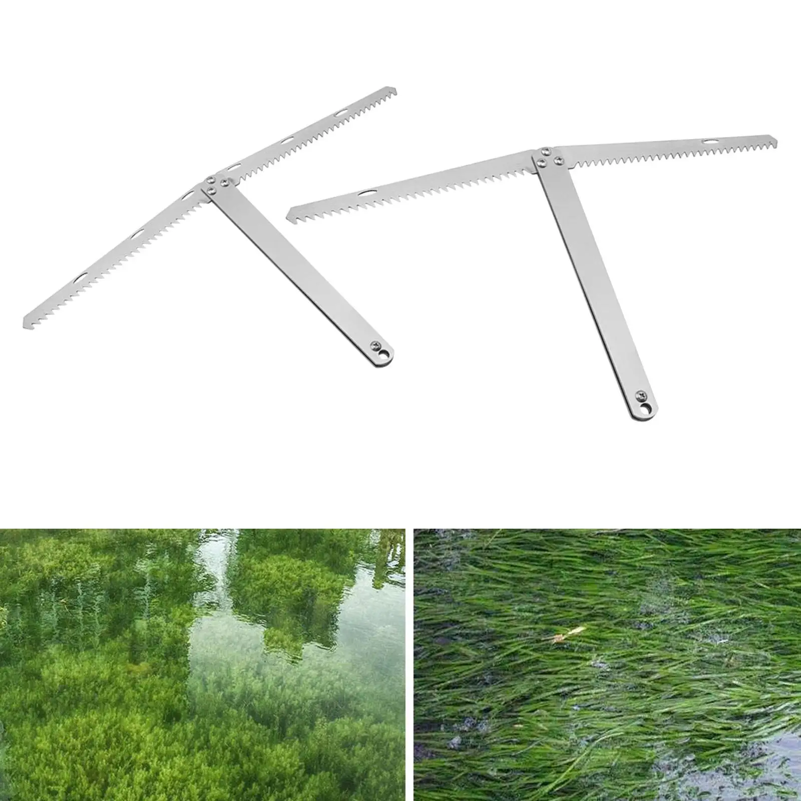 

Weed Cutter Foldable Comfortable Grip Sturdy Multifunctional Gardening Hand Tool for Beach Planting Cutting Landscaping Ponds