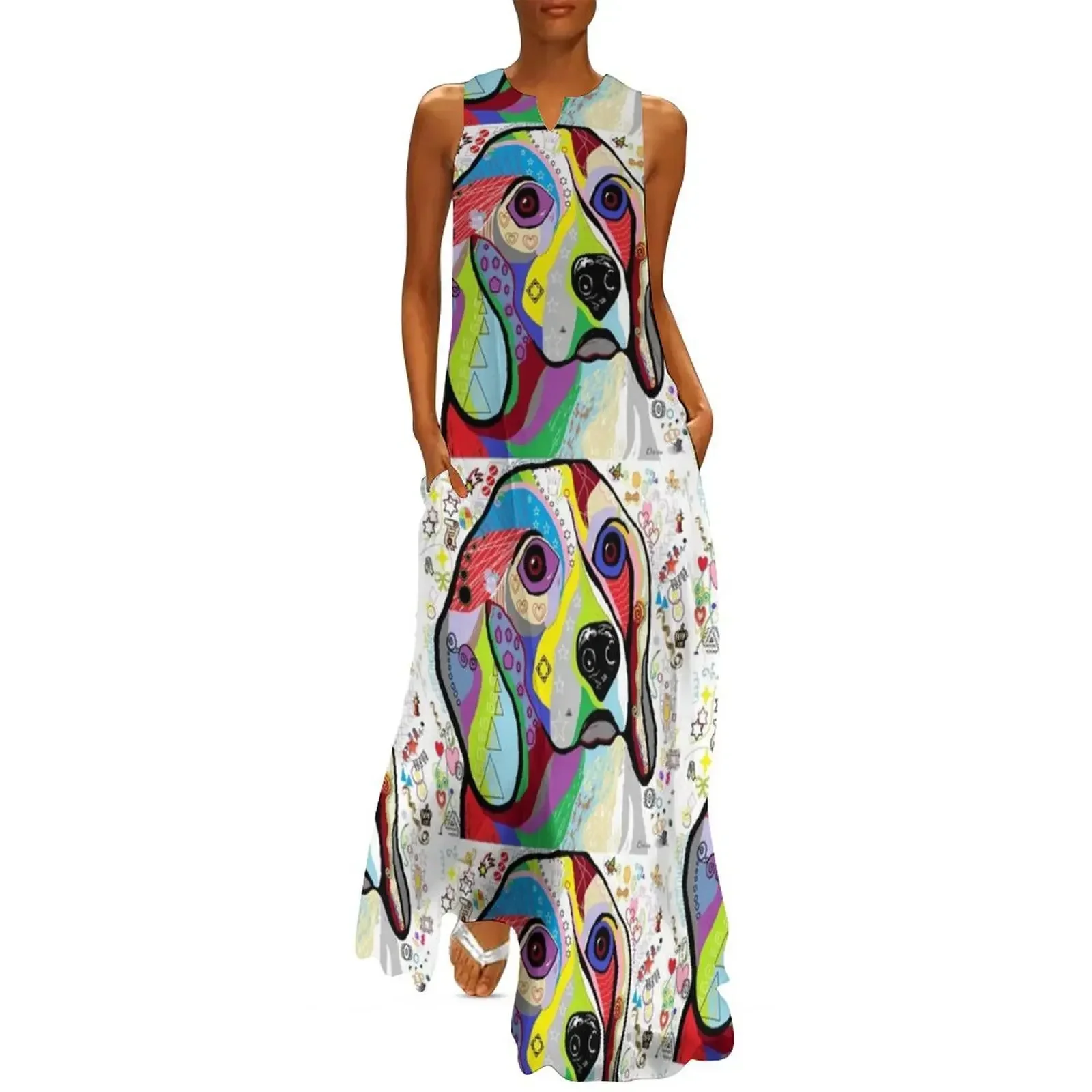 

BEAGLE Long Dress beach outfits for women Dress women dress summer Women's summer skirt