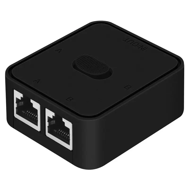 

Сетевой коммутатор ASMA-2 портовый Gigabit RJ45, разветвитель сети, удлинитель кабеля, селектор, без питания, 2-портовый адаптер-коннектор
