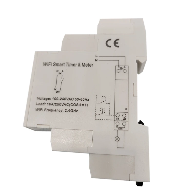 Imagem -05 - Wifi Smart Time Switch Tuya App Timer Medidor de Eletricidade 16a 250vac Atms1612