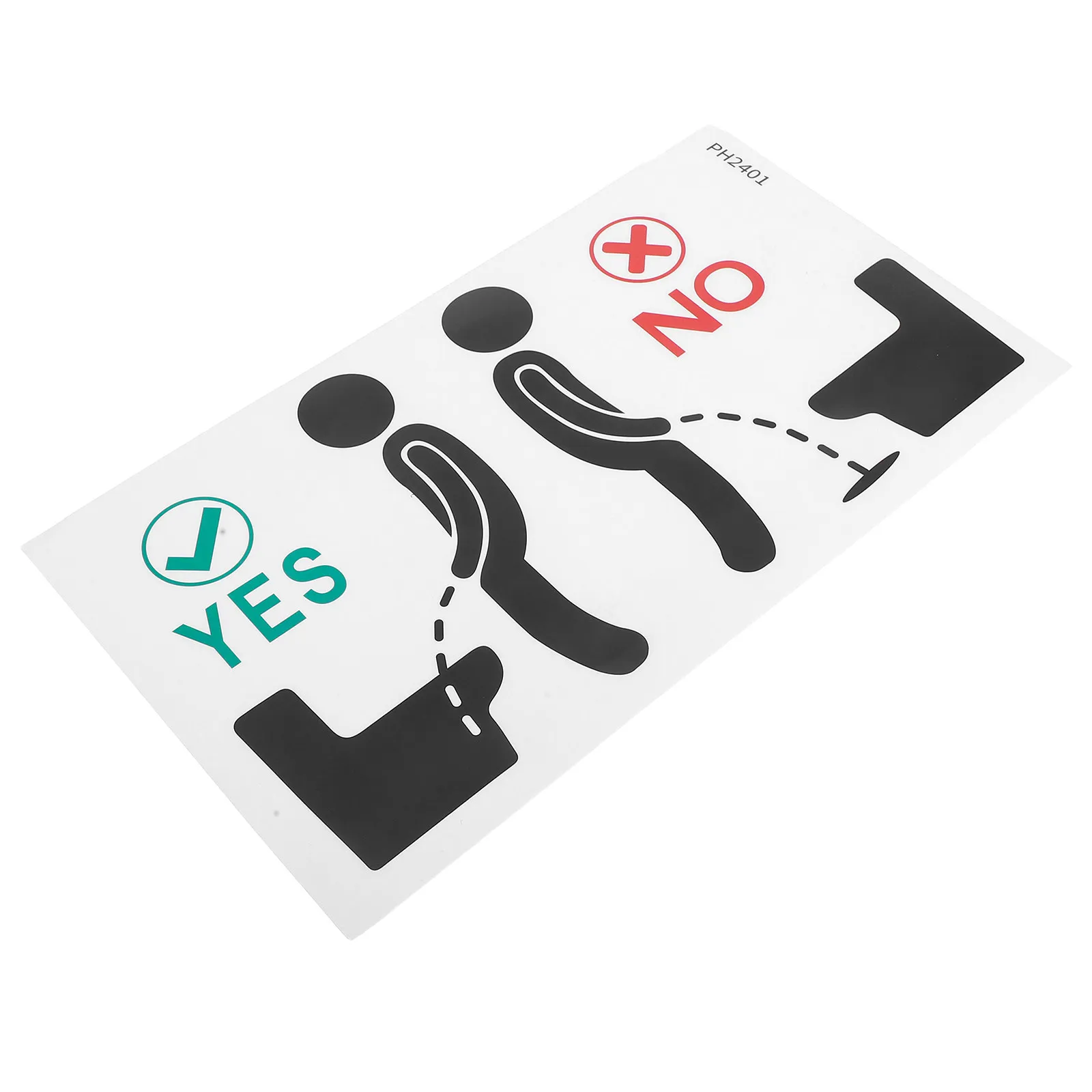Toilet Pee Target Decal Urinal Training Sticker Bathroom Restroom Sign Fun Cleanliness Reminder Washroom Decor PVC Material Easy