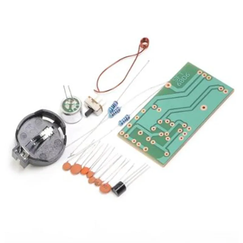 Kit di elettronica fai da te Kit di saldatura Kit Radio FM con microfono scheda ricevitore Wireless a modulazione di frequenza FM 88-108 MHz