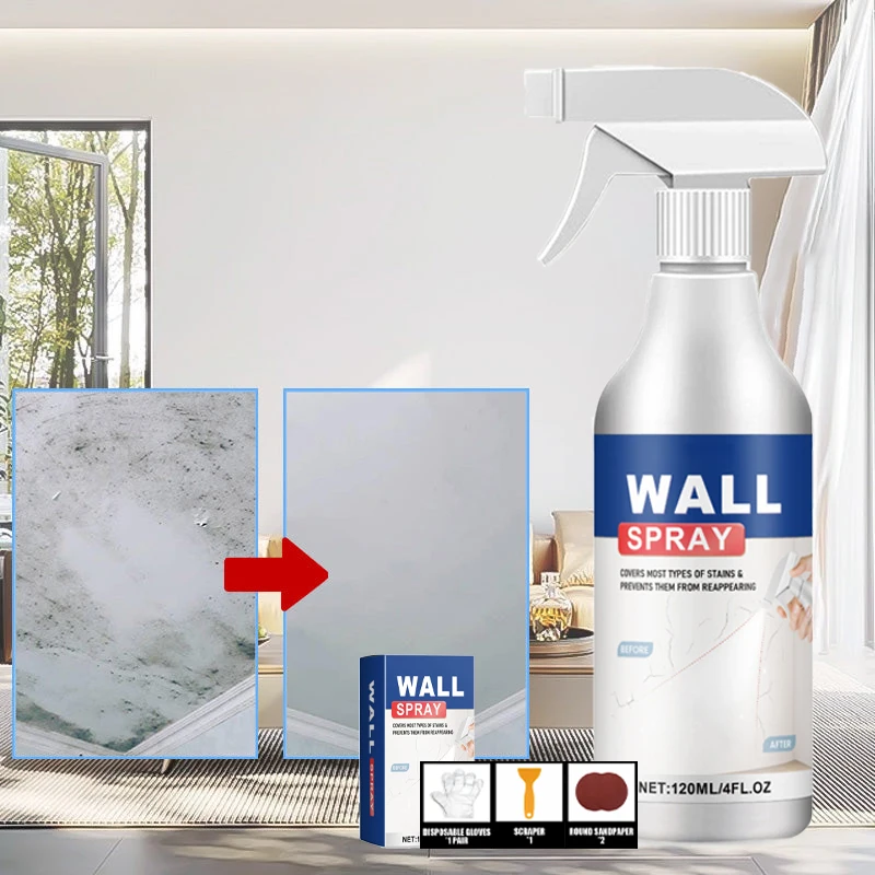 Ensemble de pulvérisation de réparation murale magique, résistant à la poussière et aux taches, peinture en aérosol couvrant les taches, peinture en aérosol pour rénovation des murs intérieurs de la maison