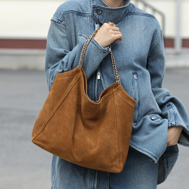 حقائب يد جلدية أصلية مخصصة بأحرف أولى للنساء، حقائب يد ومحافظ فاخرة بتصميم جديد 2026 من جلد البقر الطبيعي، حقيبة كتف كبيرة الحجم بحزام سلسلة تحت الإبط جودة عالية ًالشحن مجانا وصول الشحن السريع #3