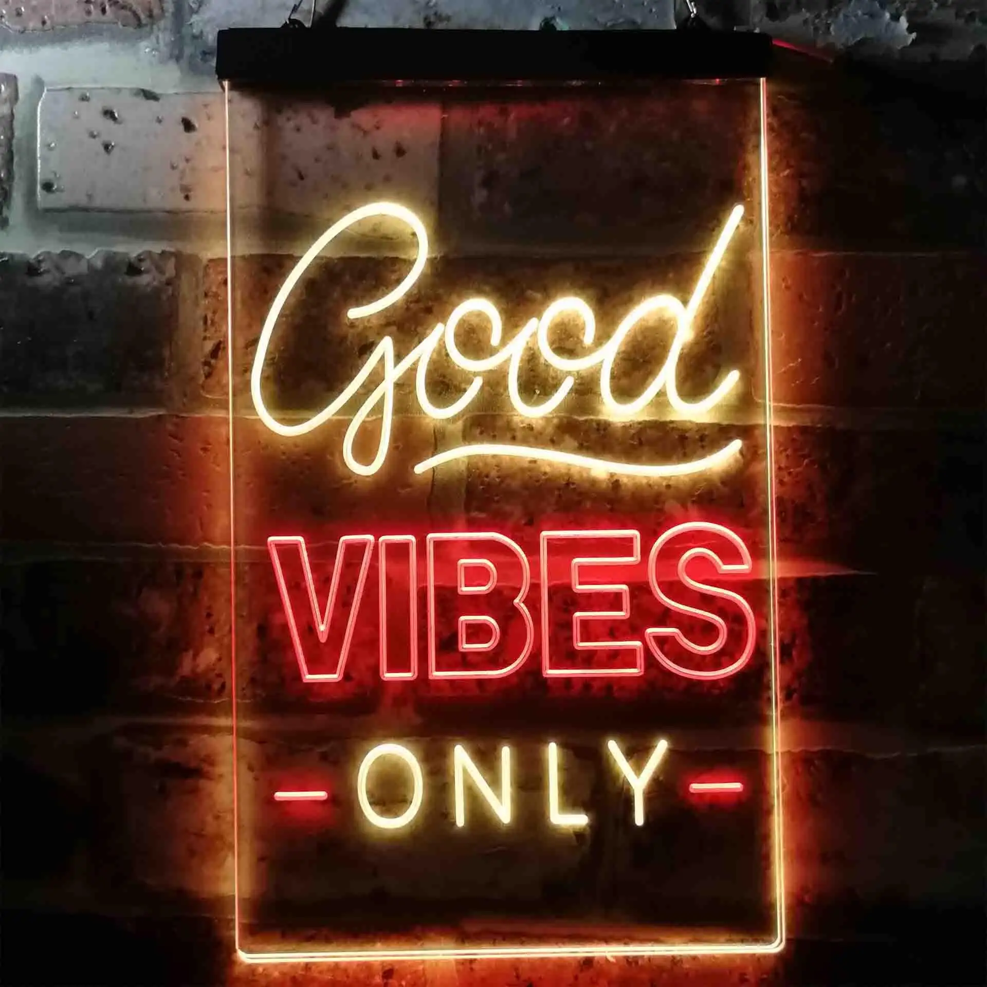

Good Vibes Only Dual Color Led Neon Sign st6-i3644