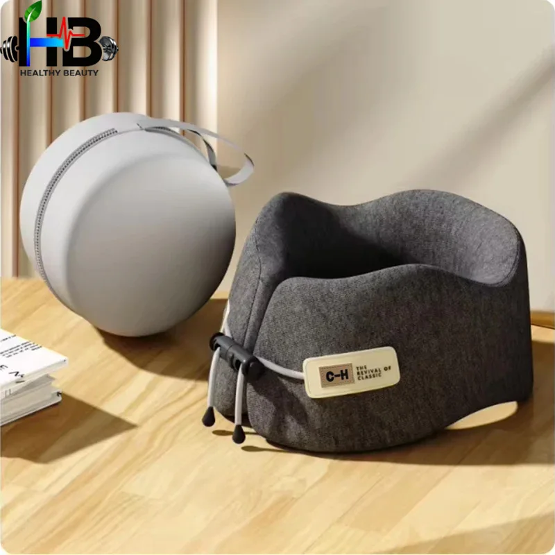 

Подушка для путешествий из пены с эффектом памяти HB, U-образная, для поддержки шеи, для сна, для отдыха плеч, U-подушка, для поездок на самолете