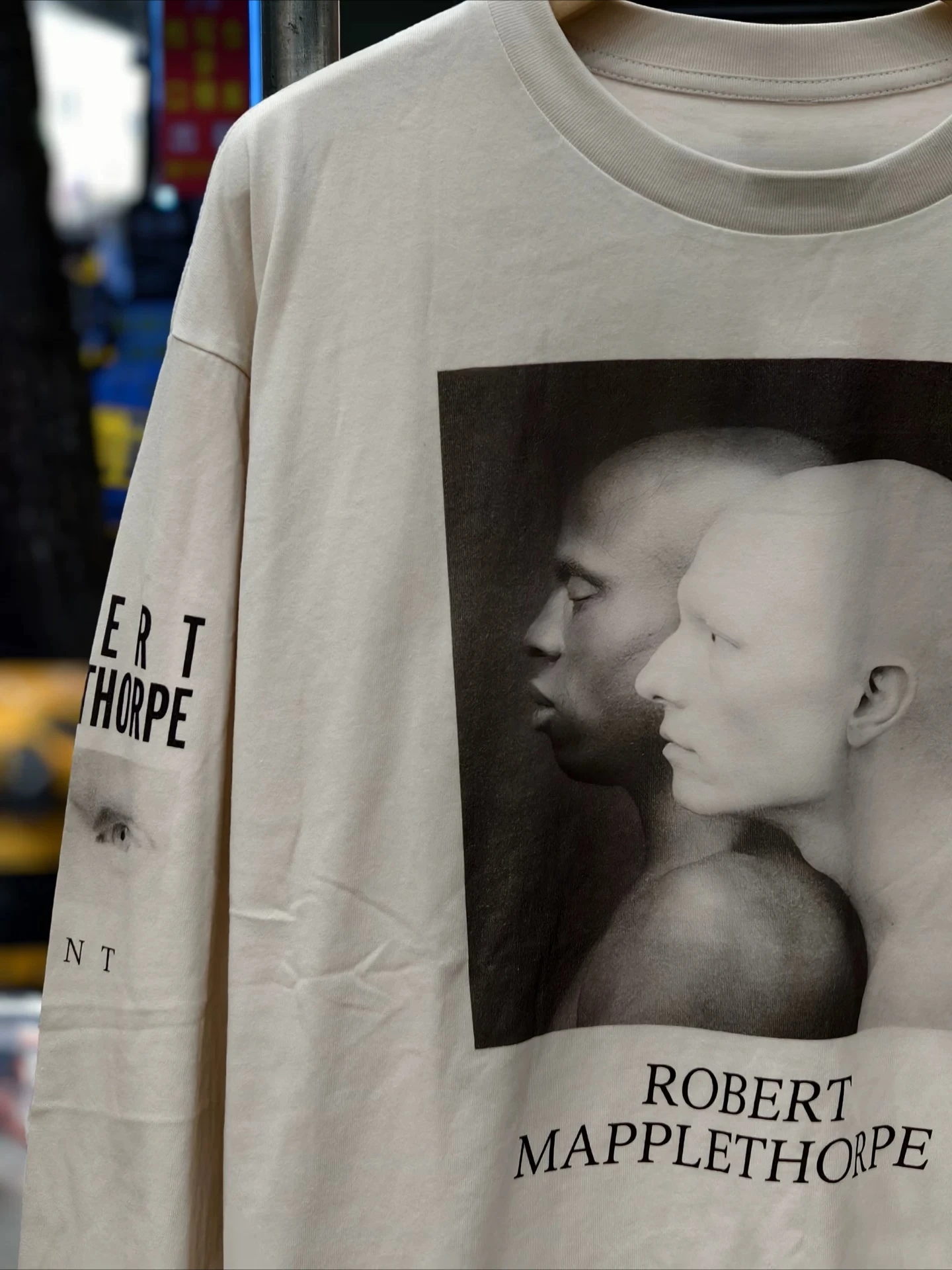 Yao Fashion 26aw Saint Tops New Vintage Outdoor Hip Hop American Graffiti Tees Casual Robert Mapplethorpe Autumn T-shirt for Men