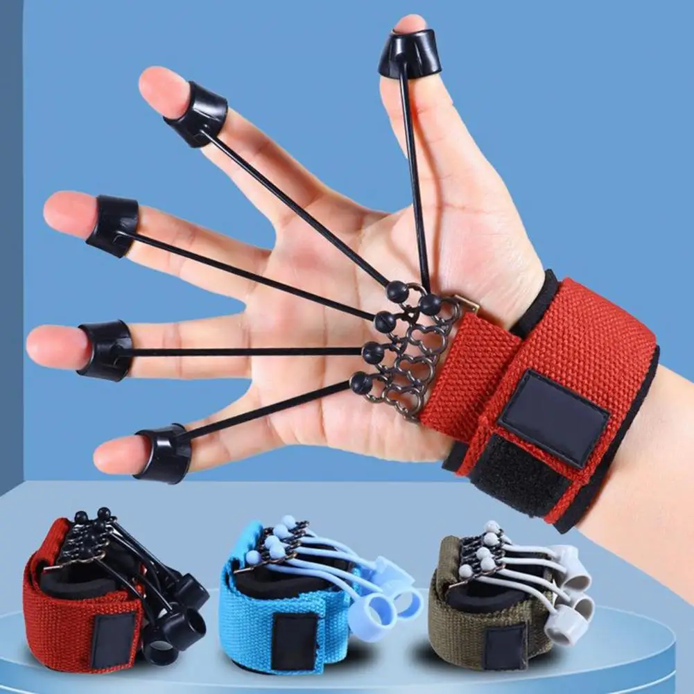 5Pcs 10/20/40/60/75LB Finger Gripper Portable Finger Force Grip Device Stretchy Finger Exerciser Fitness Accessories