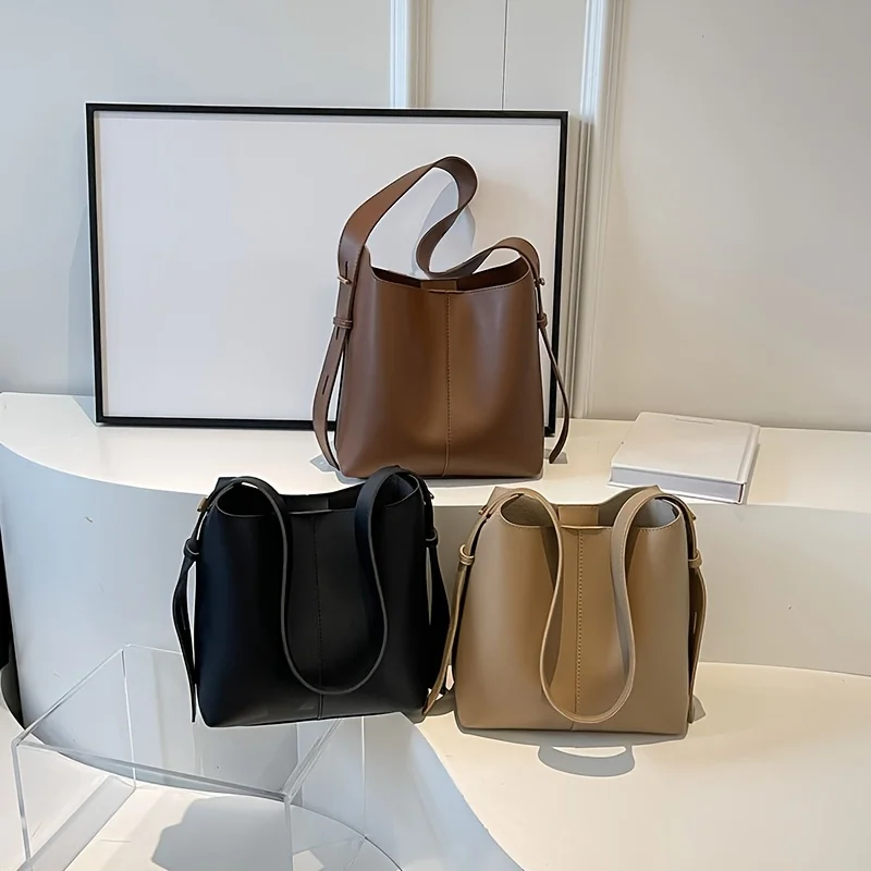 

Модная однотонная сумка через плечо, регулируемый ремень для отпуска, путешествий, покупок, повседневная сумка из искусственной кожи