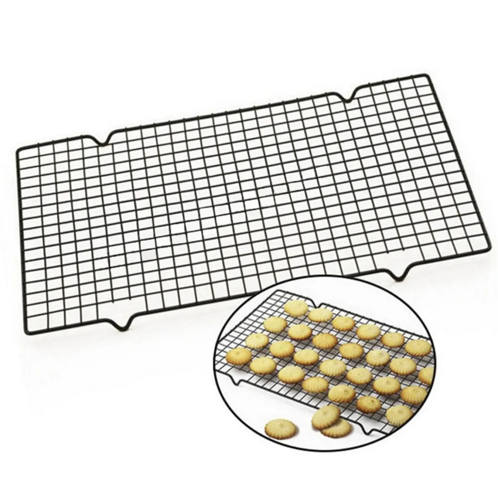 Baking Cake Bread Cookie Tray Cold Rack Non-Stick Drip Dry Cooling Grid Kitchen Tools Suitable For Oven Cooking Baking BBQ