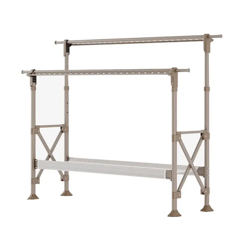 

Balcony drying rack, floor-to-ceiling, foldable, indoor household use, lifting drying rod