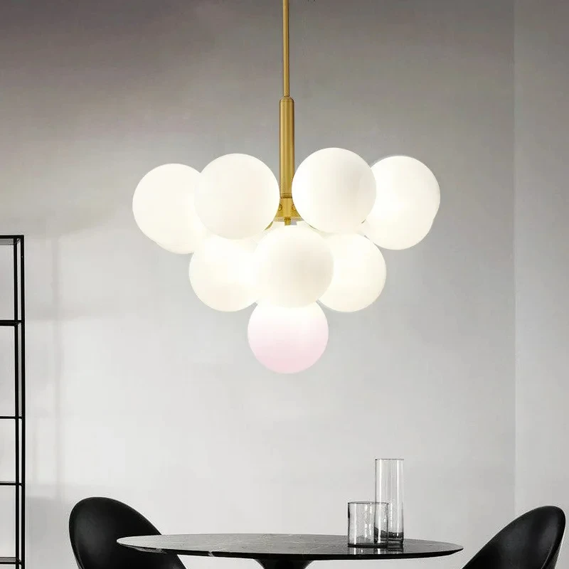 Plafonnier LED en Verre au Design Moderne et Luxueux, Éclairage d'Nik, Luminaire Décoratif de Plafond, Idéal pour un Restaurant, une Cuisine, un Salon ou une Chambre à Coucher