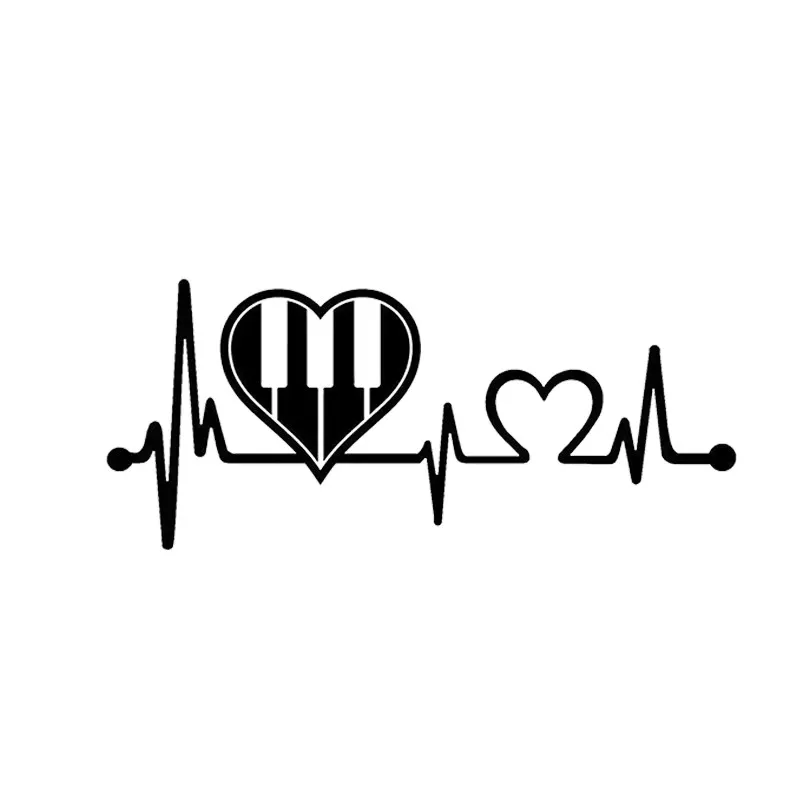 

Piano keyboard love design styling window bumper motorcycle helmet decorative vinyl car stickers