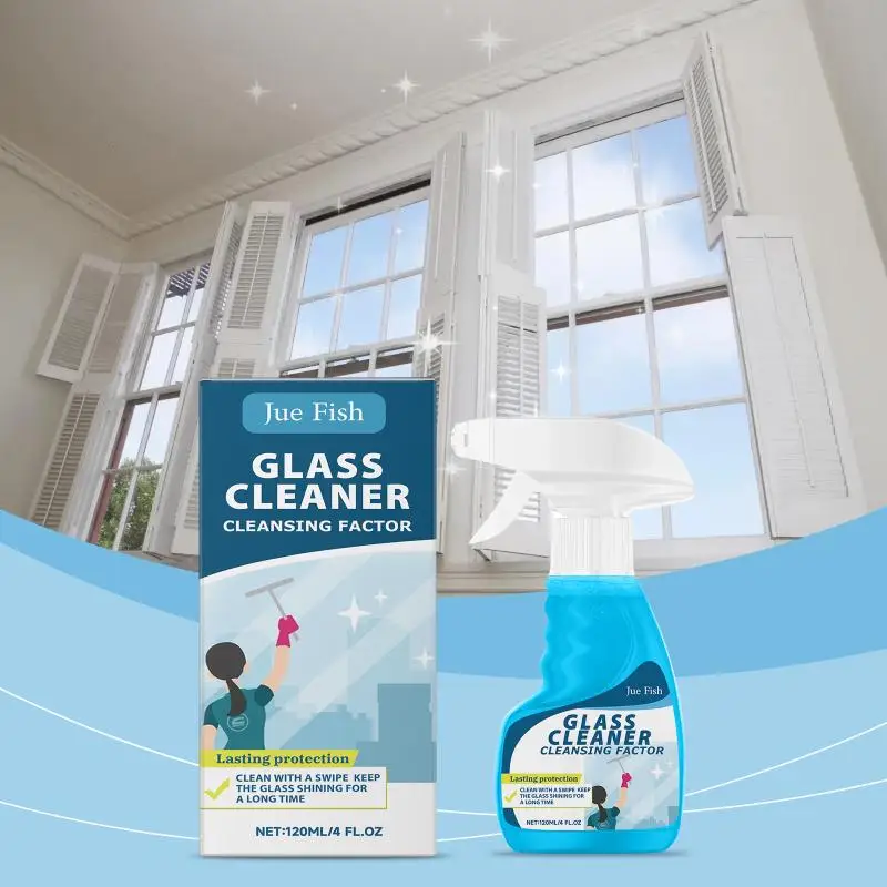 Glass Door Cleaner Spray Shower Door Descaling Bathtub Scale Cleaner Basin Water Stains Remover Bathroom Window Cleaning Liquid