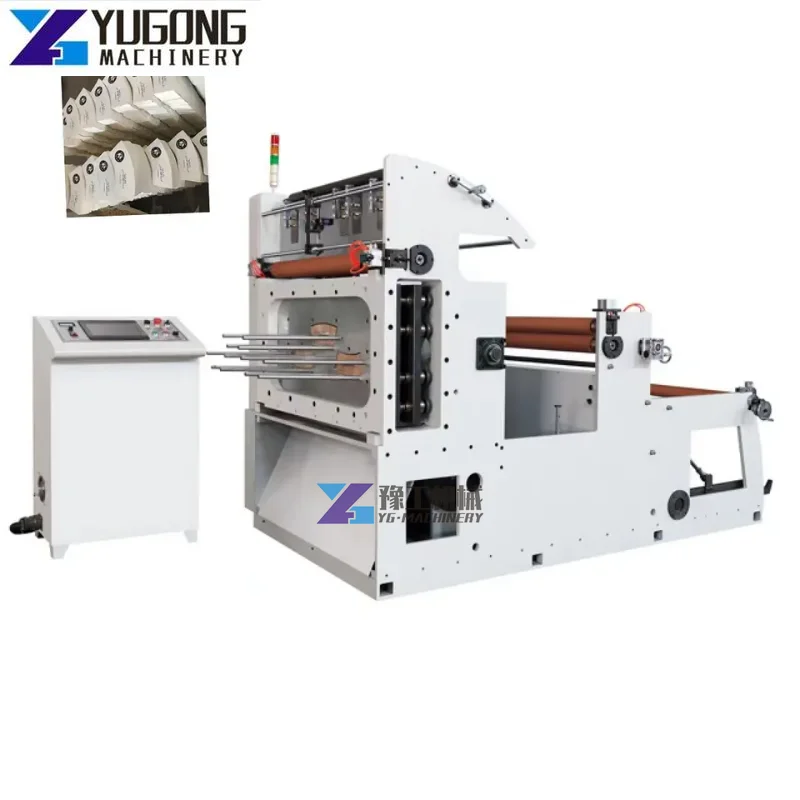 Automatic High Speed Paper Cup Printing Cutting Machine and Blank Punching Roll Die Cutting Machine for Sale