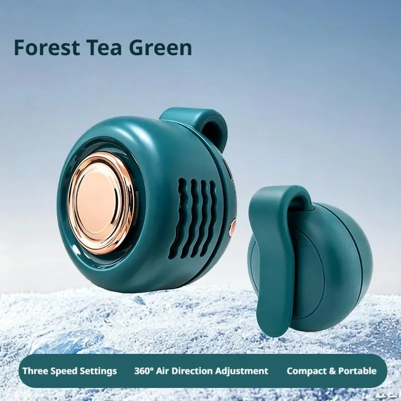 Mini Clip On Fan Portable Waist Hanging Neck Fans Hands Free USB Personal Air Cooler Wearable Pocket Fan for Travel Camping image 4