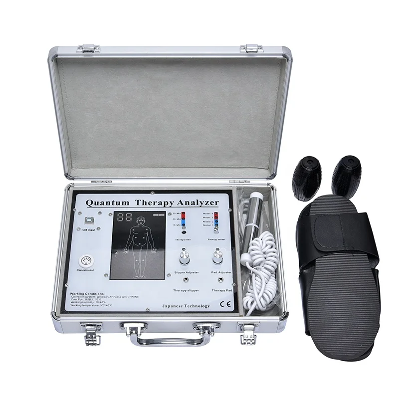 portable quantum magnetic resonance body analyser scanner health and safety quantum therapy device