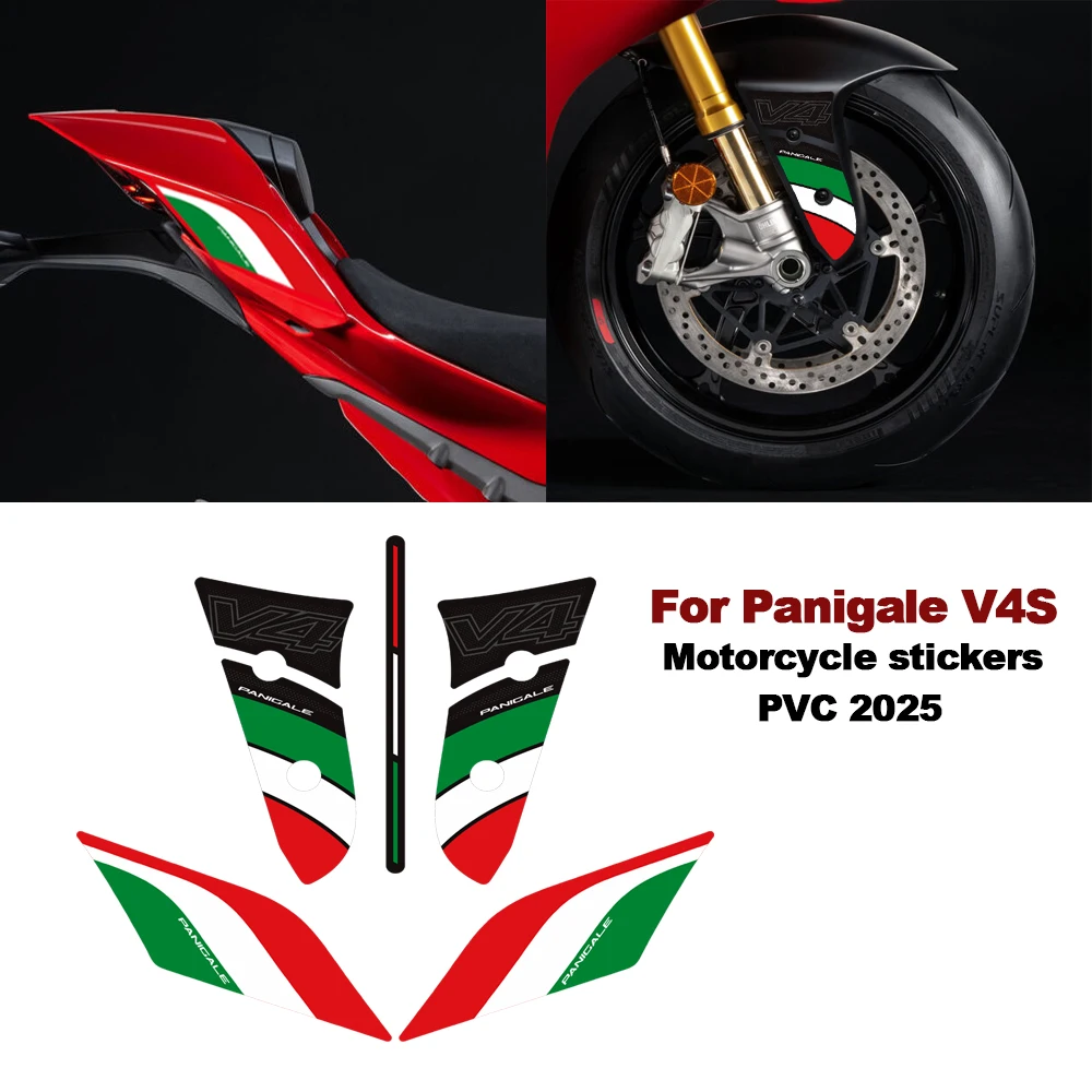

For Ducati Panigale V4 S V4S 2025 NEW Motorcycle Fairing Fender Tank Pad Stickers Wind Deflector decoration kit