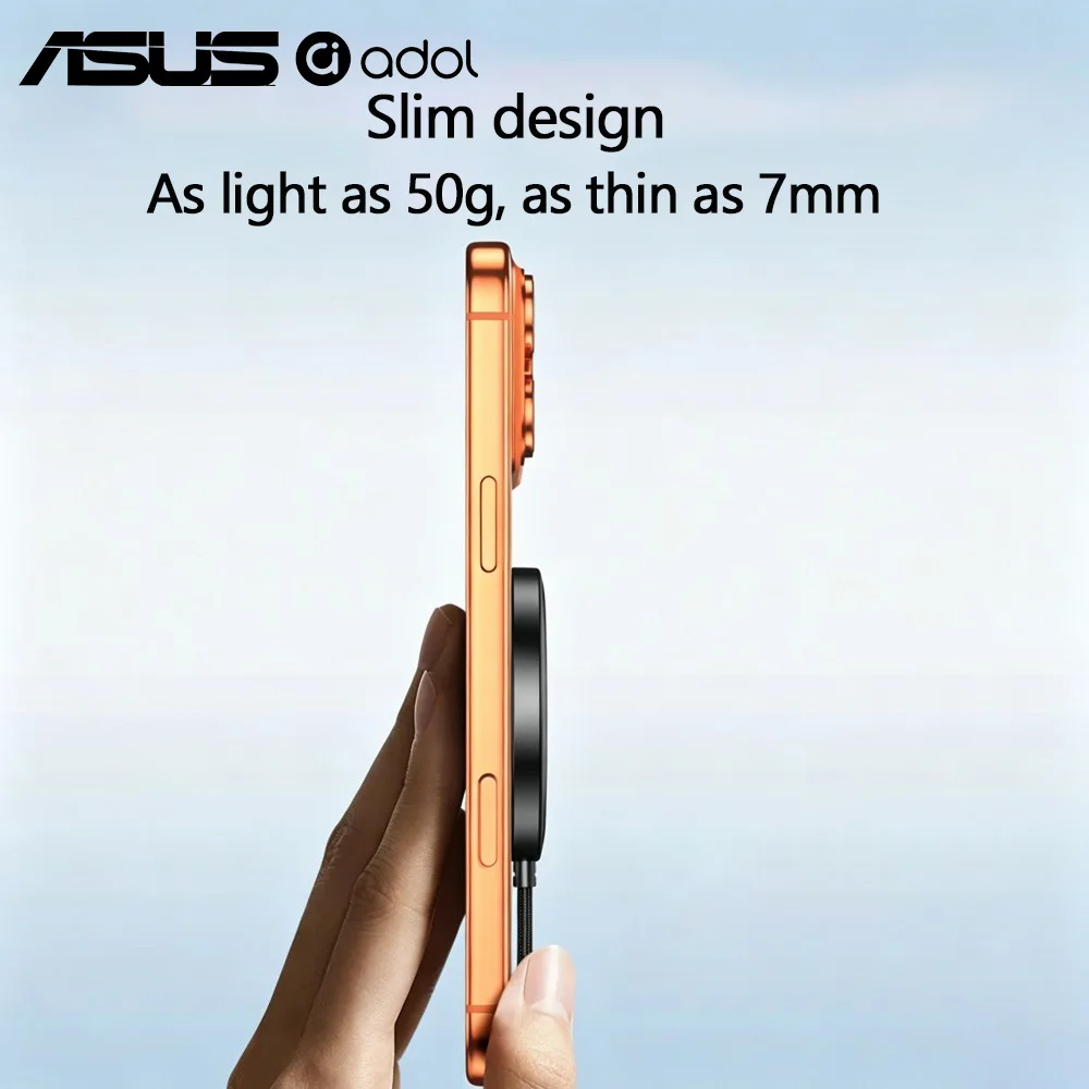 ASUS Magnetic Wireless Charger 25W PD Fast Charging Ultra‑Thin Lightweight Strong Adsorption For Qi Android iPhone Devices view 6